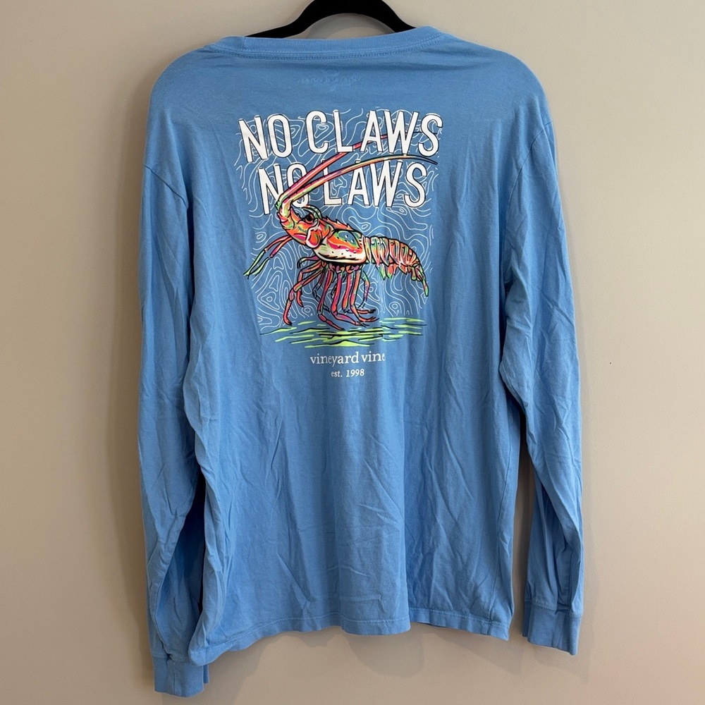 Vineyard Vines Blue Graphic Long Sleeve